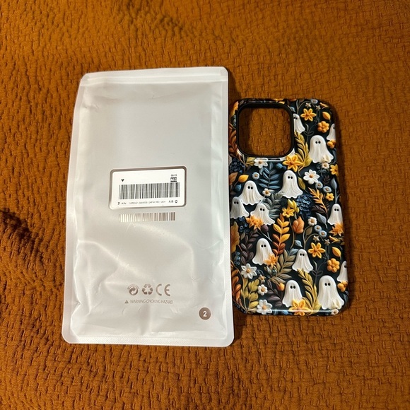 Hide and Go Spook Clay Ghosts in Flowers Halloween IPhone 14 Pro Magsafe Case - Picture 2 of 11